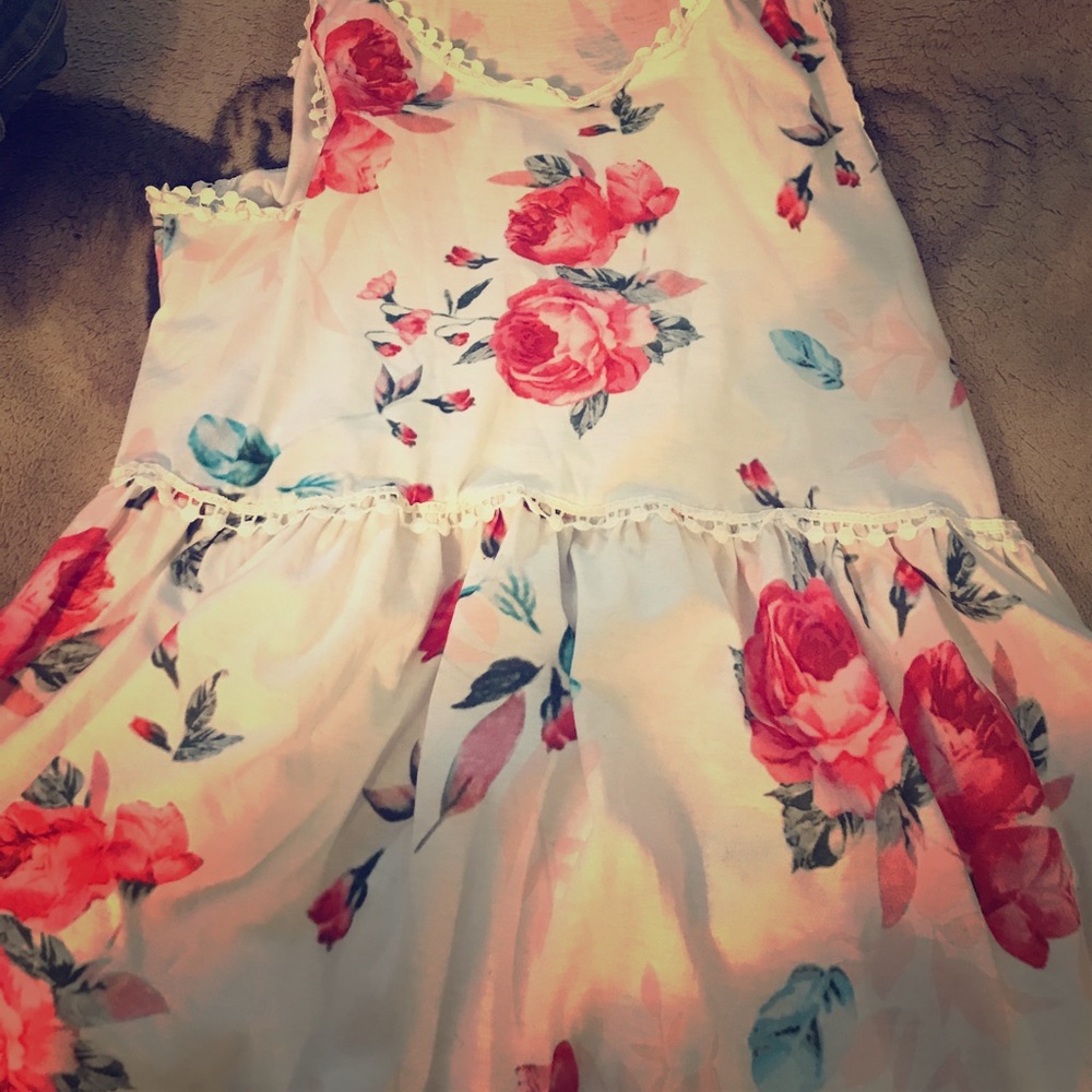 Flower shirt loose
