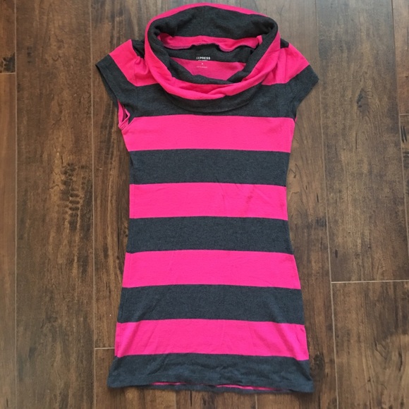 Express Sweaters - Soft long Express striped sweater