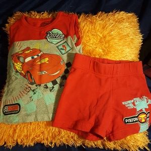 Lightning McQueen shorts set