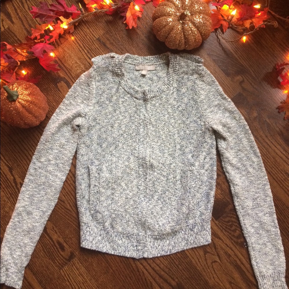Banana republic Italian yarn zip up sweater
