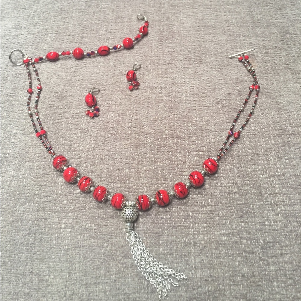 Handmade Beaded Jewelry Set