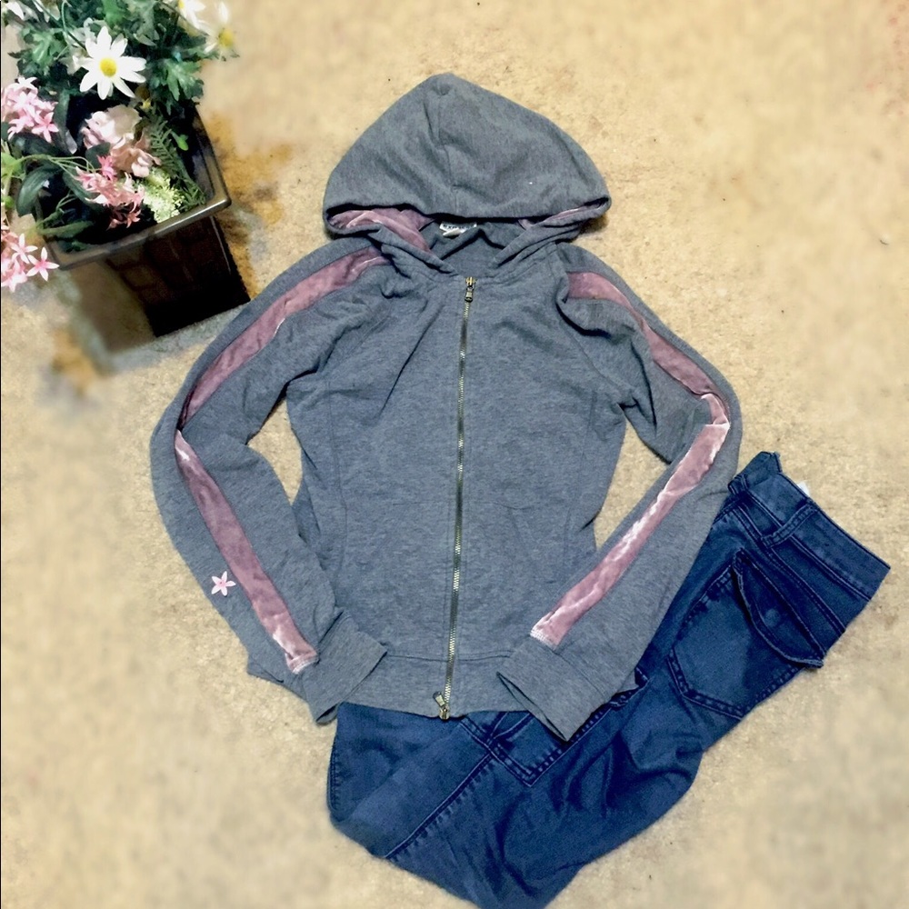 🌿{5 for $25}  Express Gray Double Zipper Hoodie