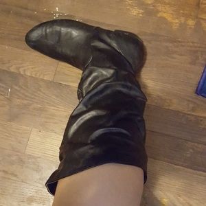 🌹Black leather boots 🌹