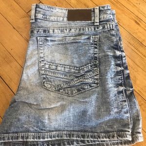 BKE denim shorts. Scarlett style