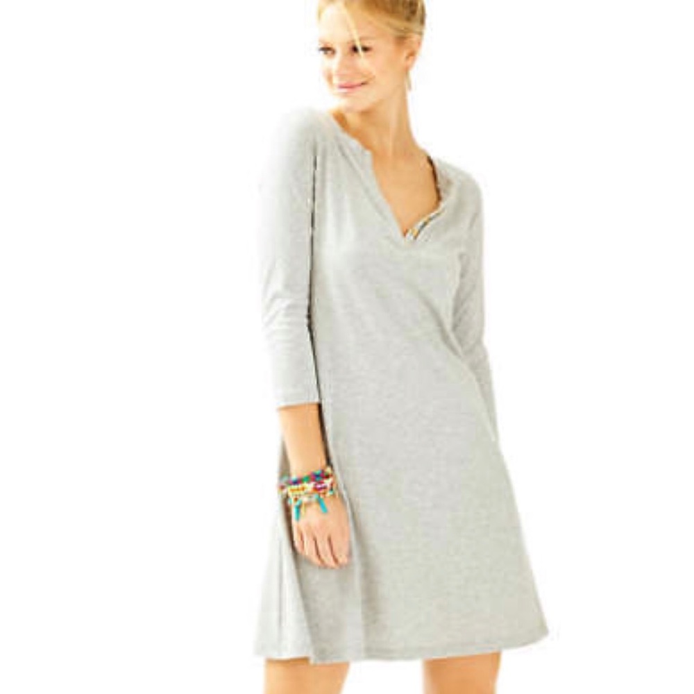 Lilly Pulitzer Grey Banyan Dress sz M