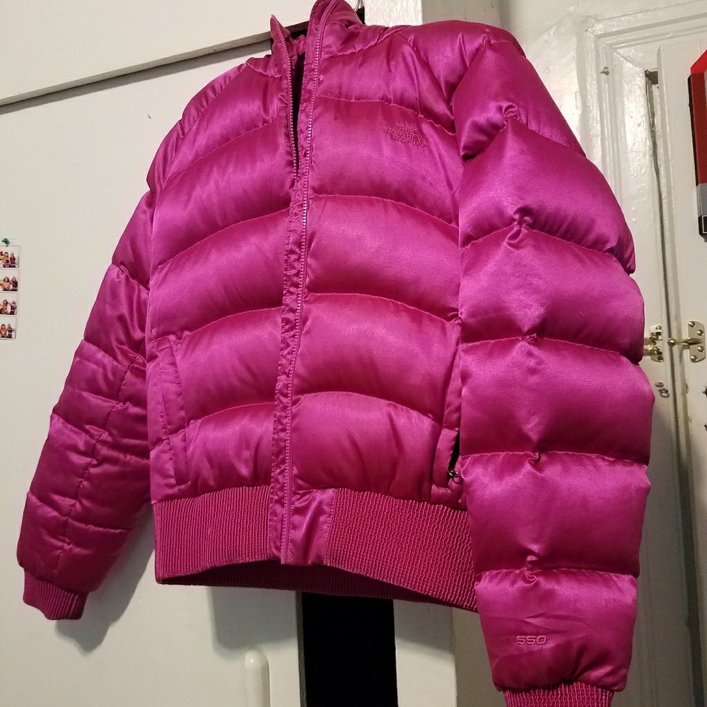 Pink north face jacket