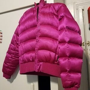 Pink north face jacket
