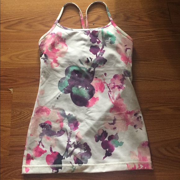 Lululemon Power Y Tank • Blurred Blossom - Picture 4 of 4
