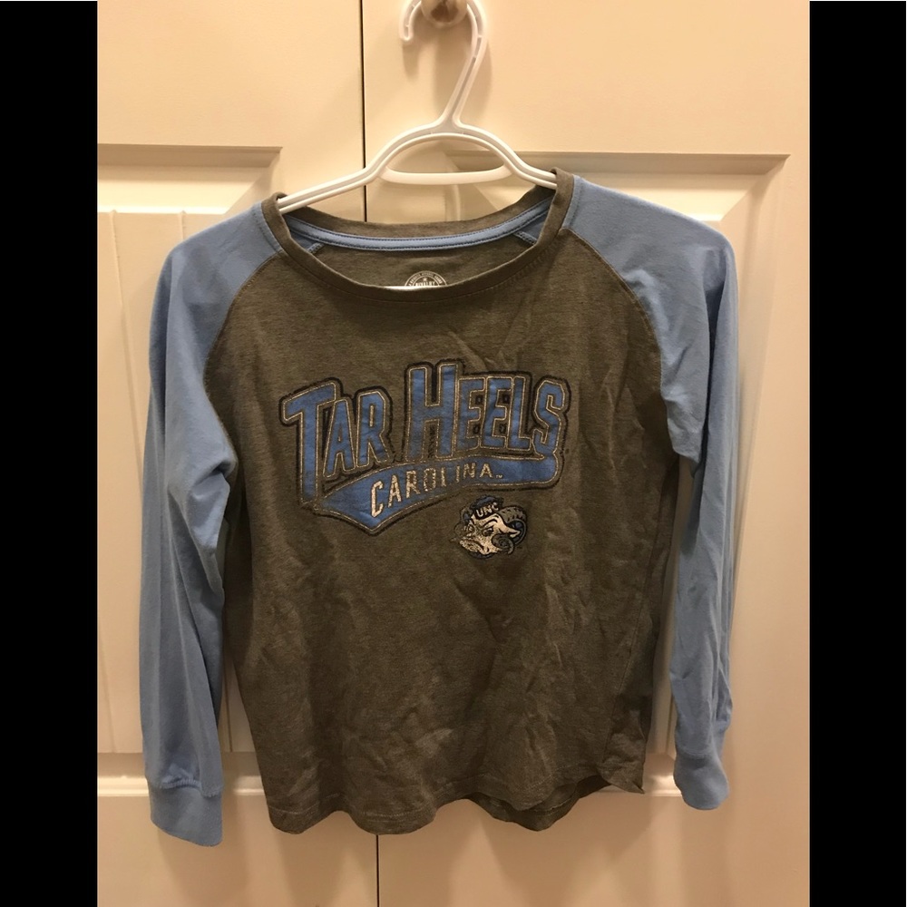 Tat Heels GIRLS medium (8/10) 3/4 sleeve shirt