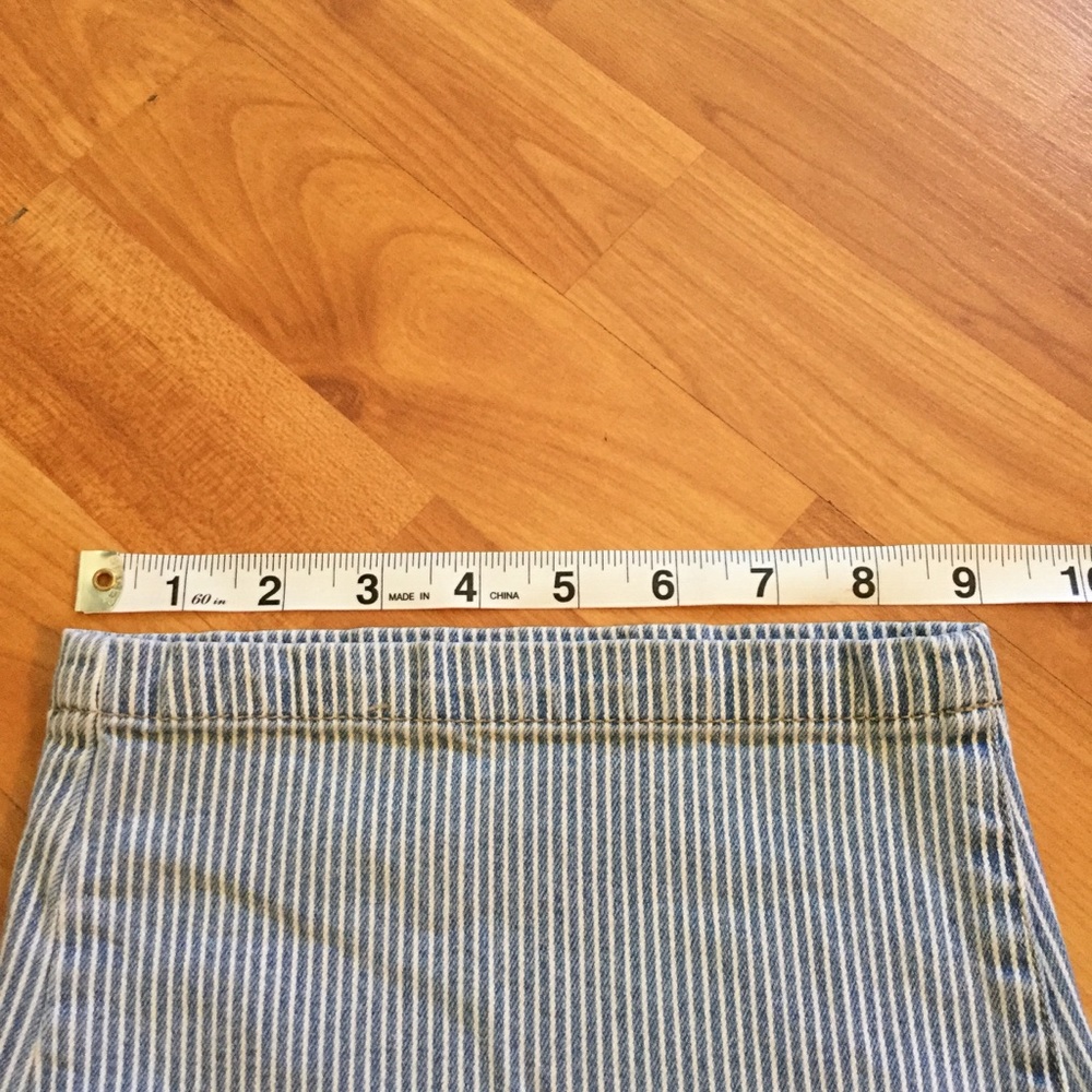 Striped High Waist Pedal Pushers - Picture 6 of 8