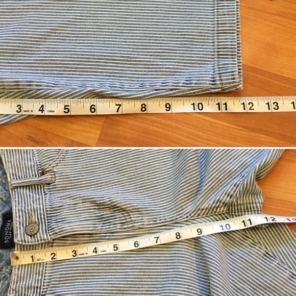 Striped High Waist Pedal Pushers - Picture 5 of 8