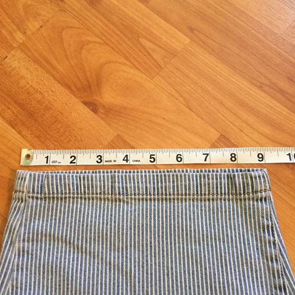 Striped High Waist Pedal Pushers - Picture 6 of 8