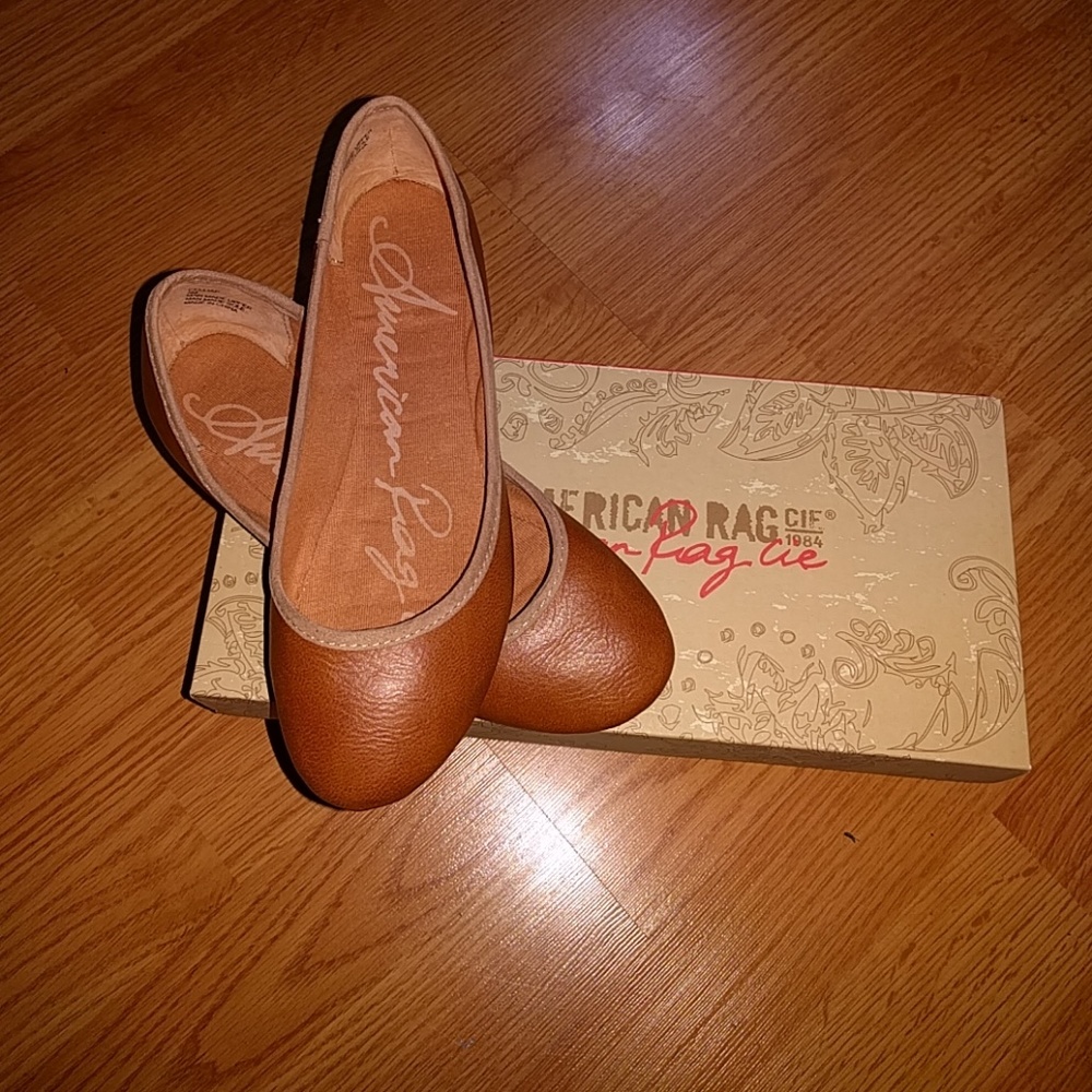 American Rag CIF Macy's Cognac Flats