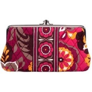 Vera Bradley Carnaby Kiss Lock Clutch Wallet