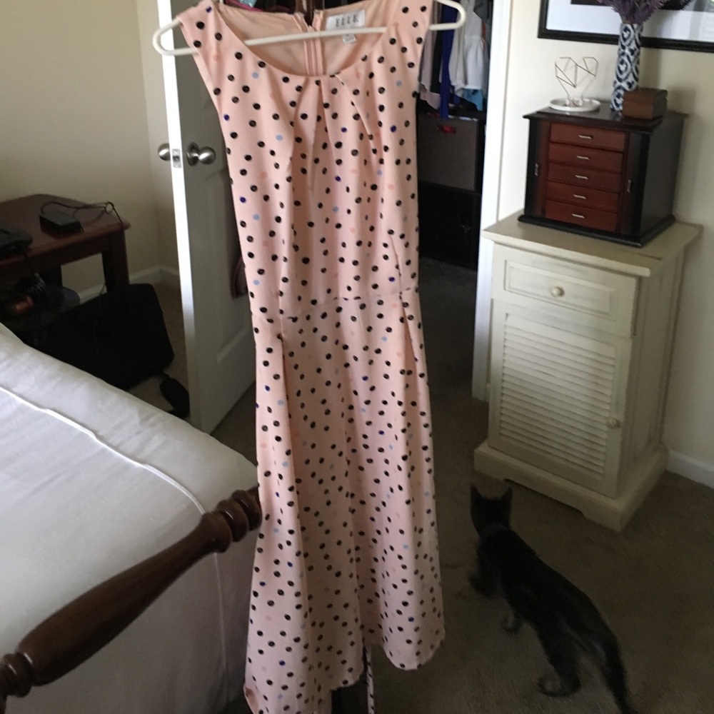 Polka dot pink dress