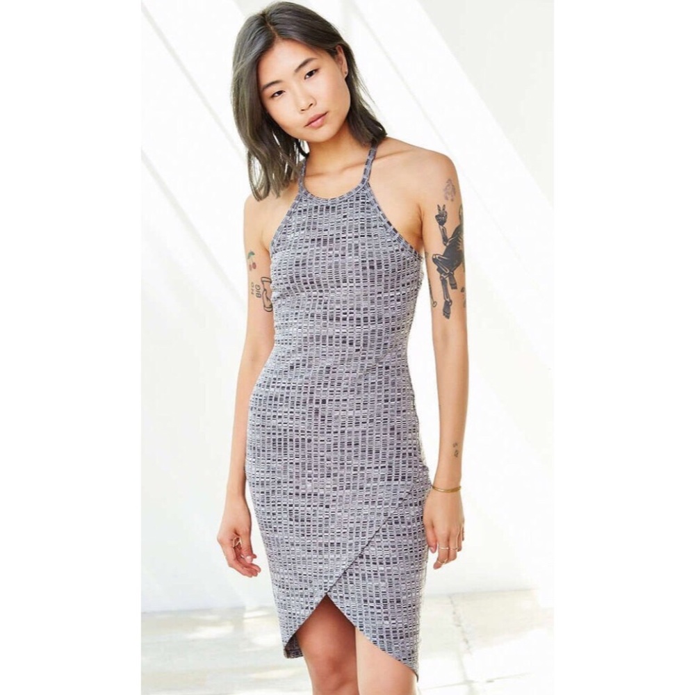 • UO silence + noise grey tulip dress NWOT •