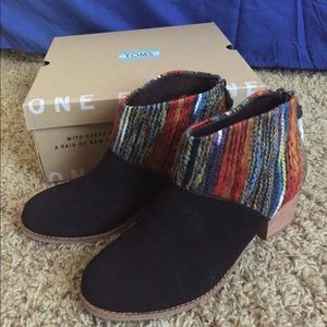 Toms Multi Textile Booties
