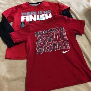 2 boys Nike tees. Size 4