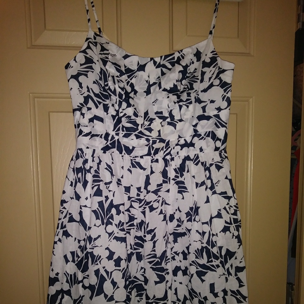 Pleated waist and bust Floral Dress