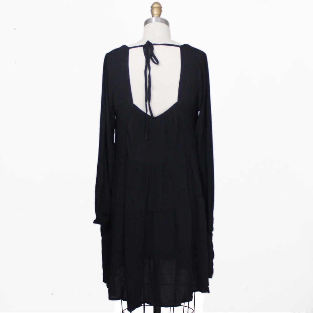 BOHO EMBROIDERED LONG SLEEVE SWING DRESS - Picture 5 of 5