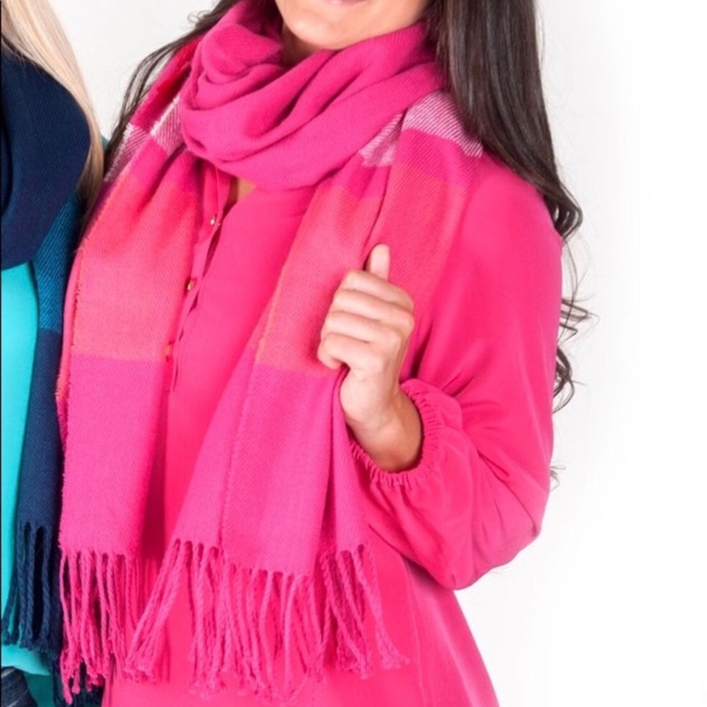 Oversized pink/orange  scarf