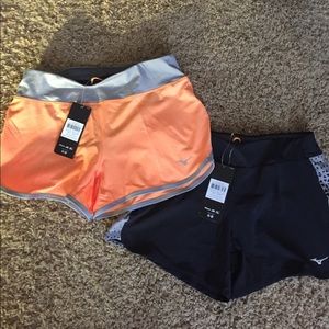 NWT Mizuno running shorts