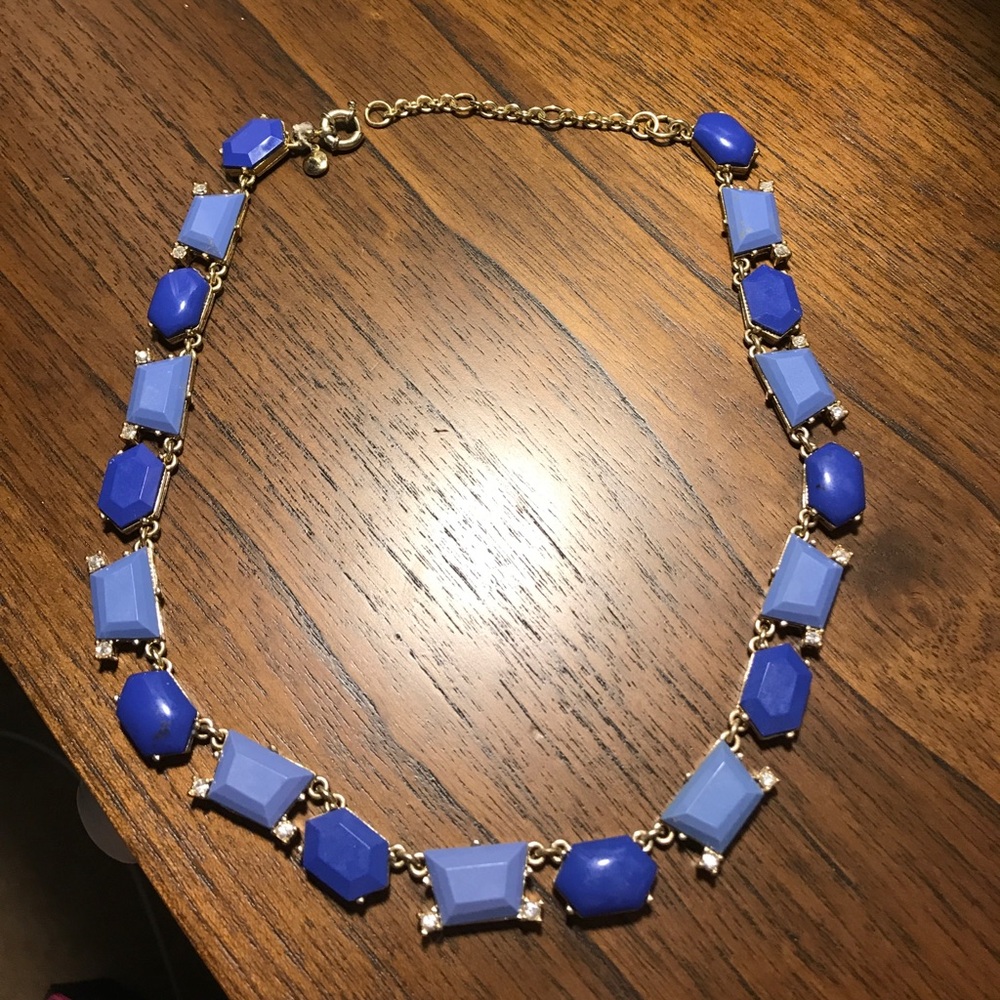 J.Crew dark and light blue necklace