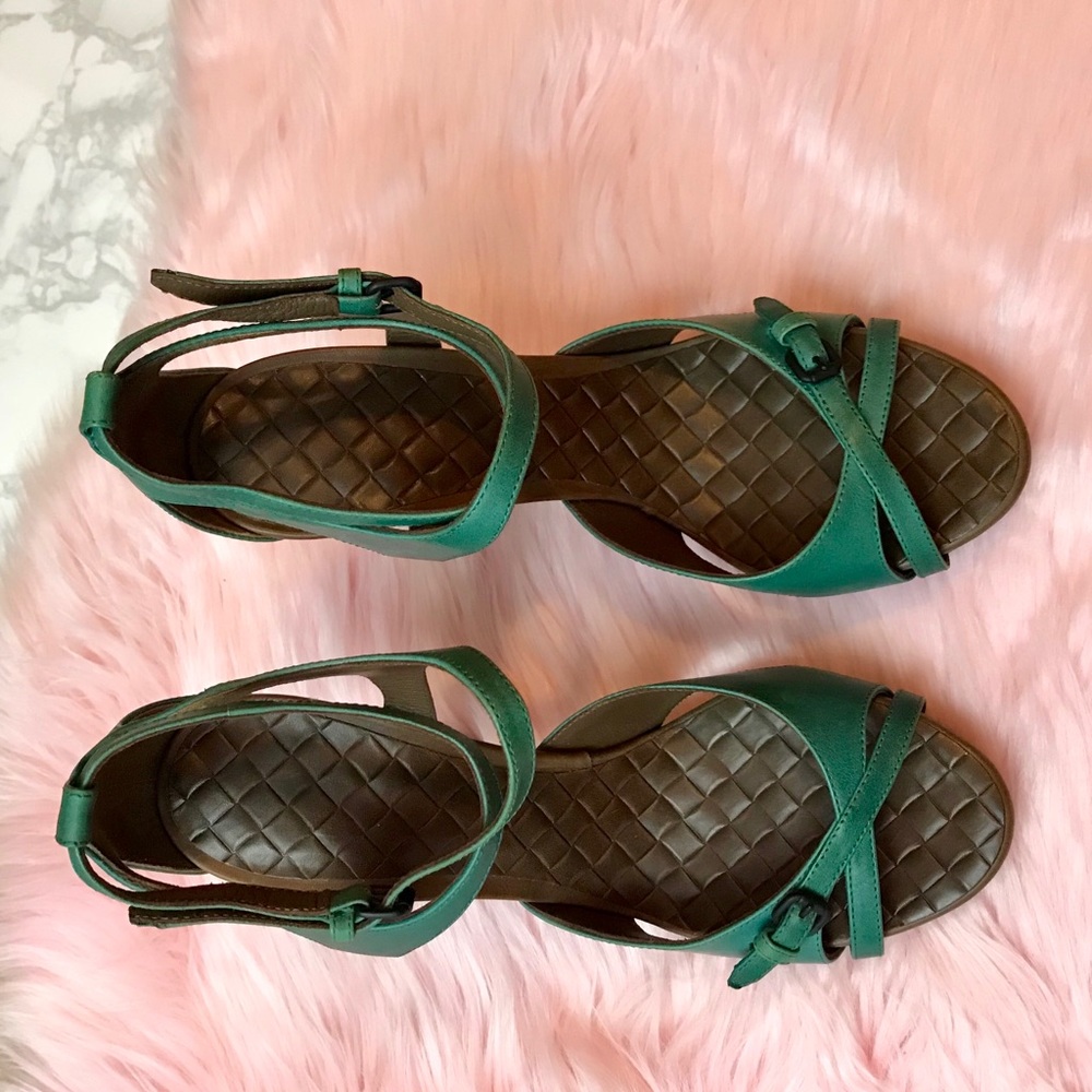Bottega Veneta Green High-Heeled Sandals Fully leather Pumps - Picture 6 of 8