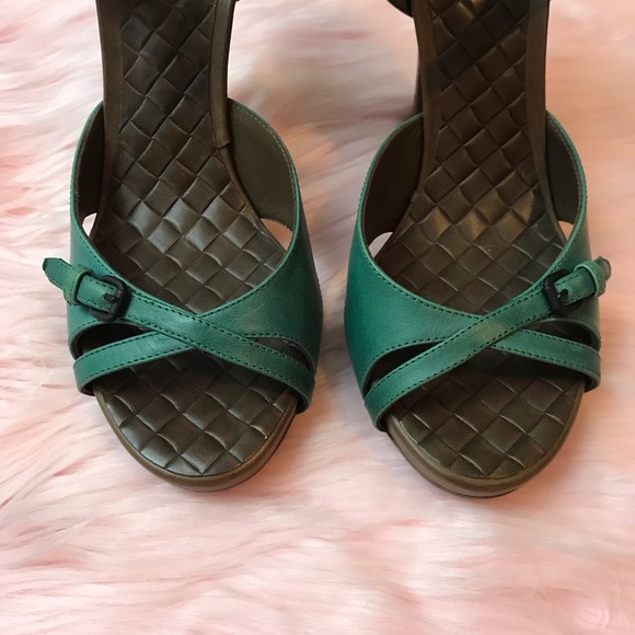 Bottega Veneta Green High-Heeled Sandals Fully leather Pumps - Picture 5 of 8