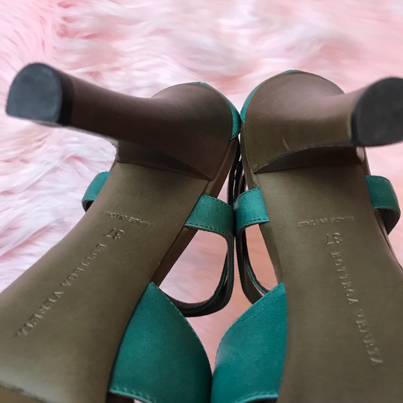 Bottega Veneta Green High-Heeled Sandals Fully leather Pumps - Picture 8 of 8