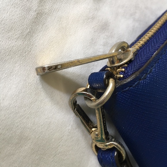 XX DONATED XX Cobalt blue MICHAEL KORS wristlet - Picture 3 of 5