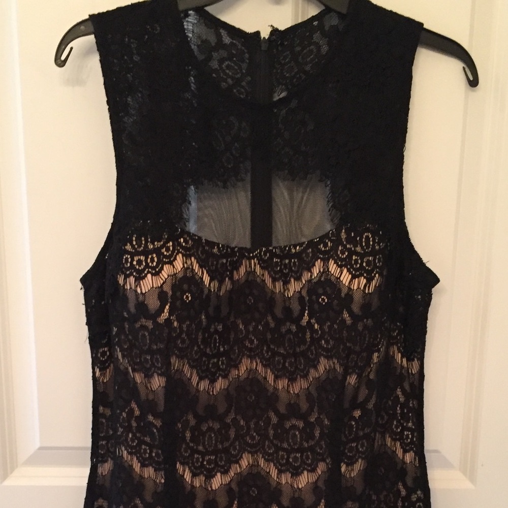 Betsy and Adam dress black lace