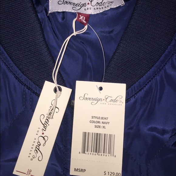 Sovereign Code quilted bomber jacket. XL - Picture 3 of 6