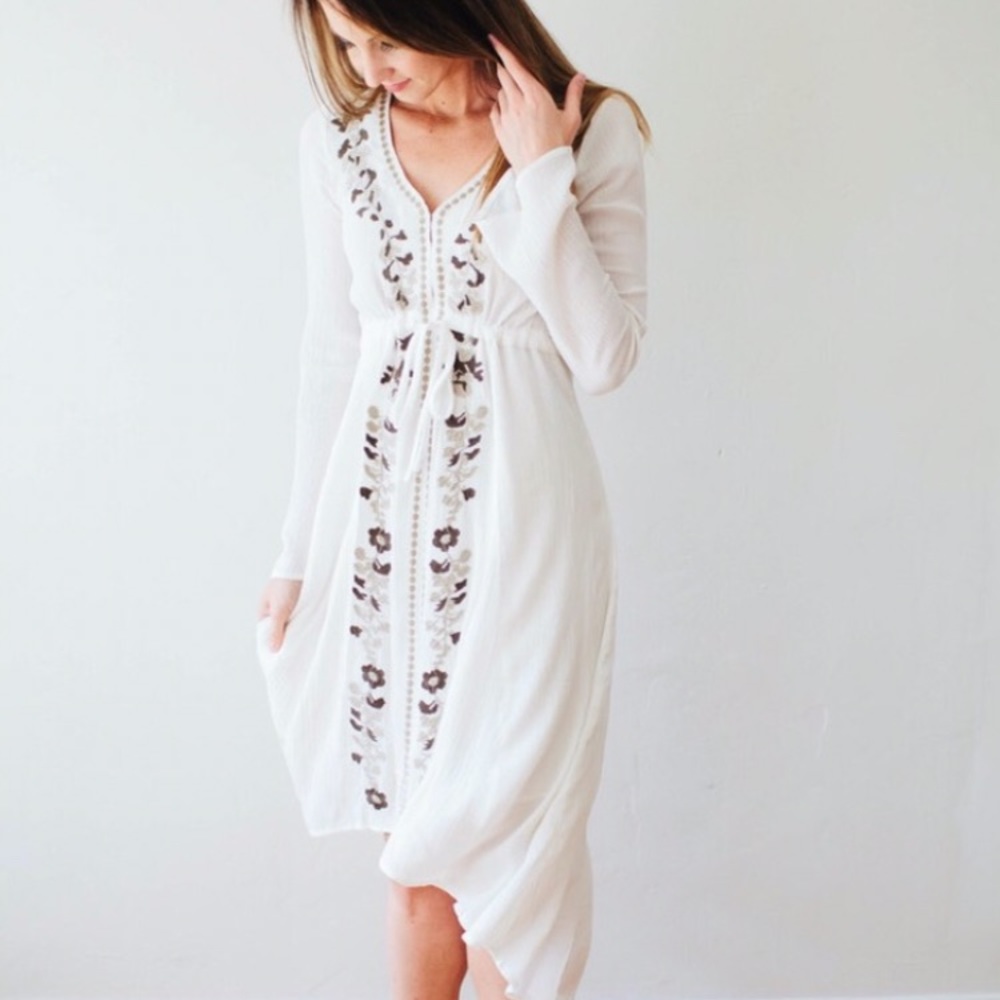 Gauzy Hi-Low Nursing-Friendly Dress