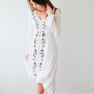 Gauzy Hi-Low Nursing-Friendly Dress