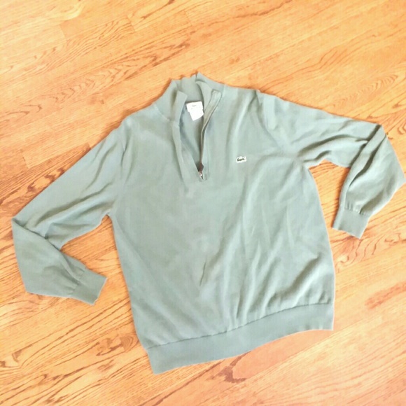 Lacoste MENS Sage 1/4 zip pullover sweater - Picture 4 of 5