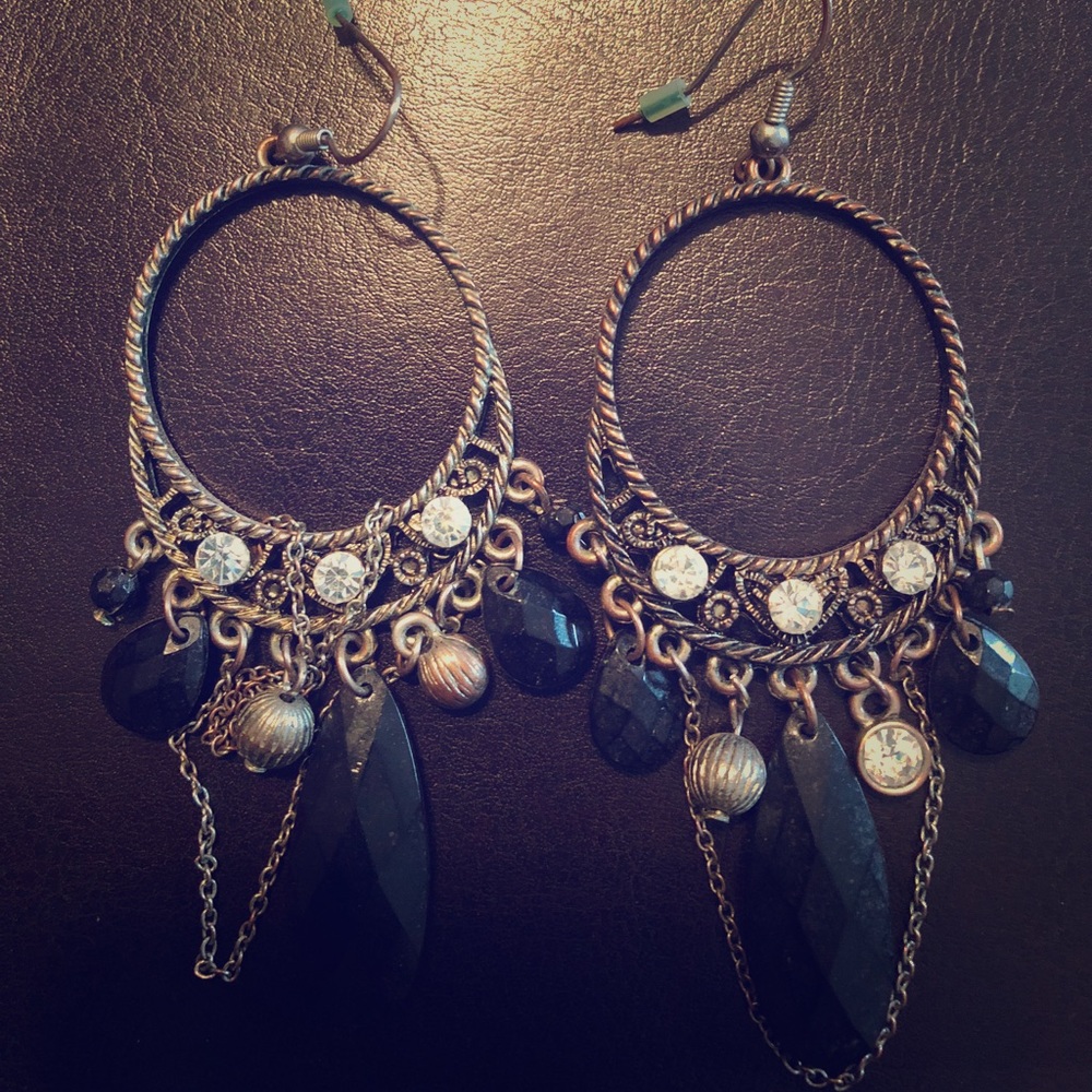 ⭐️ Bronze chandelier earrings