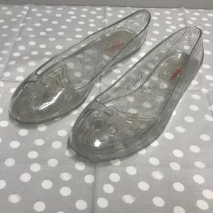 Sparkle Jelly Shoes Flats - Size 7