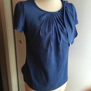 Silk shirt sleeve top