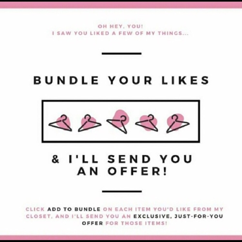 Huge sale today!!Bundle & I'll make you a deal! 💕