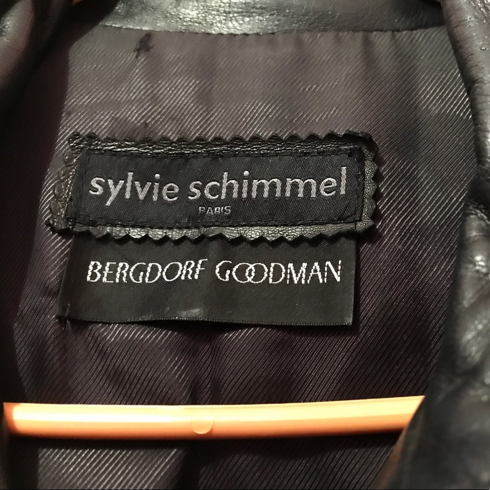 Sylvia Schimmel  Blk.leather jacket Size 42
