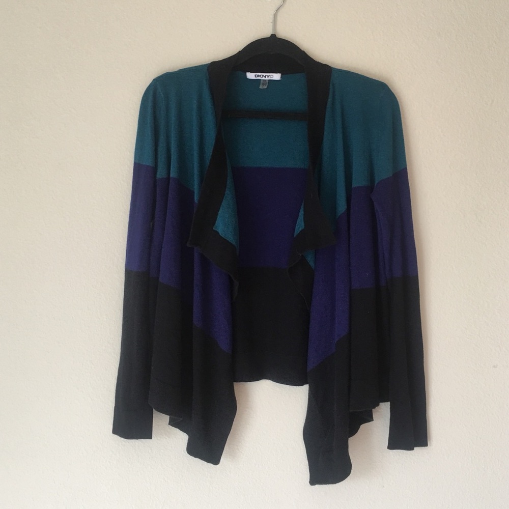DKNYC Color Block Cardigan
