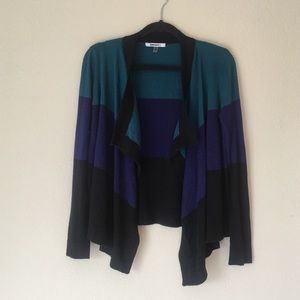 DKNYC Color Block Cardigan
