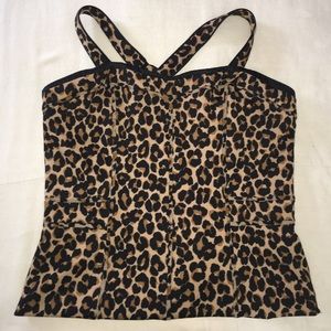 Leopard Print Bustier // BNWT