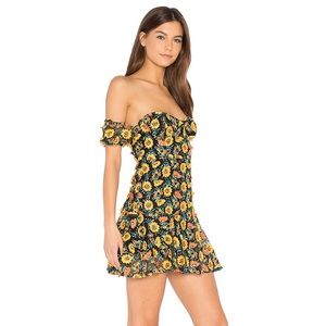 NWOT For love & lemons Amelia mini dress size XS
