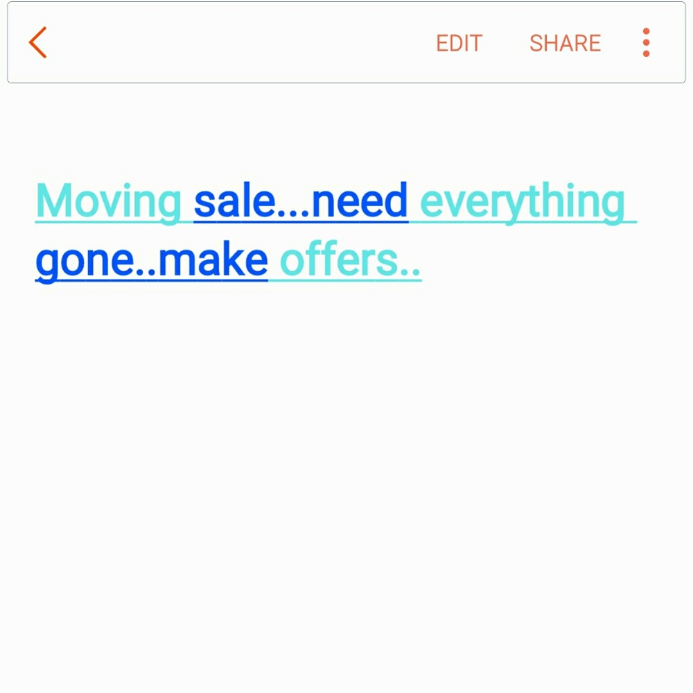 Military family moving sale..need everything gone