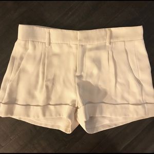 NWT Haute Hippie ivory 100% silk shorts