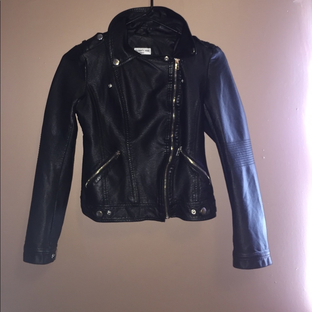 NWOT sexy faux leather jacket!! 😍