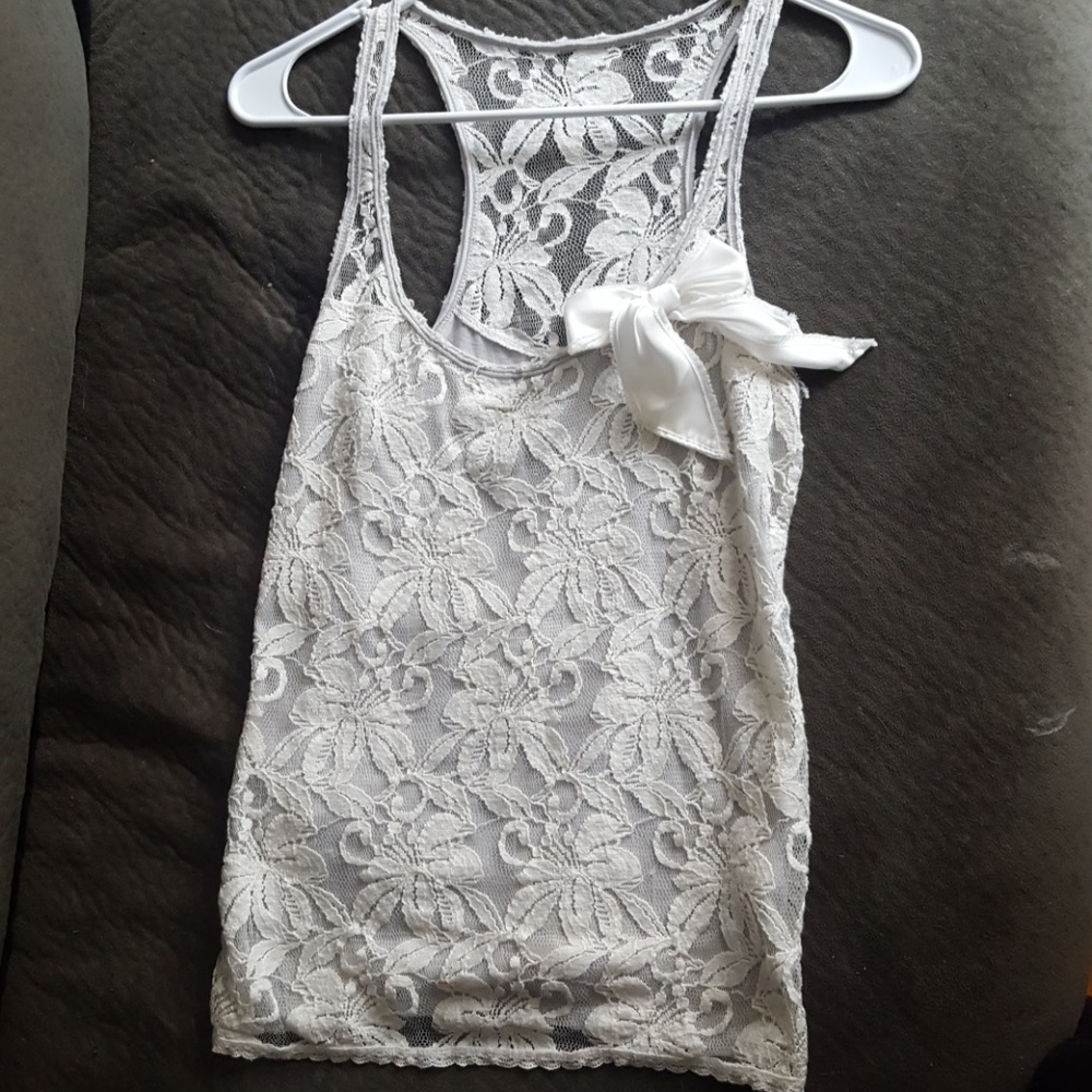 Hollister lace tank top