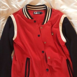 Fila White Line Bomber Jacket